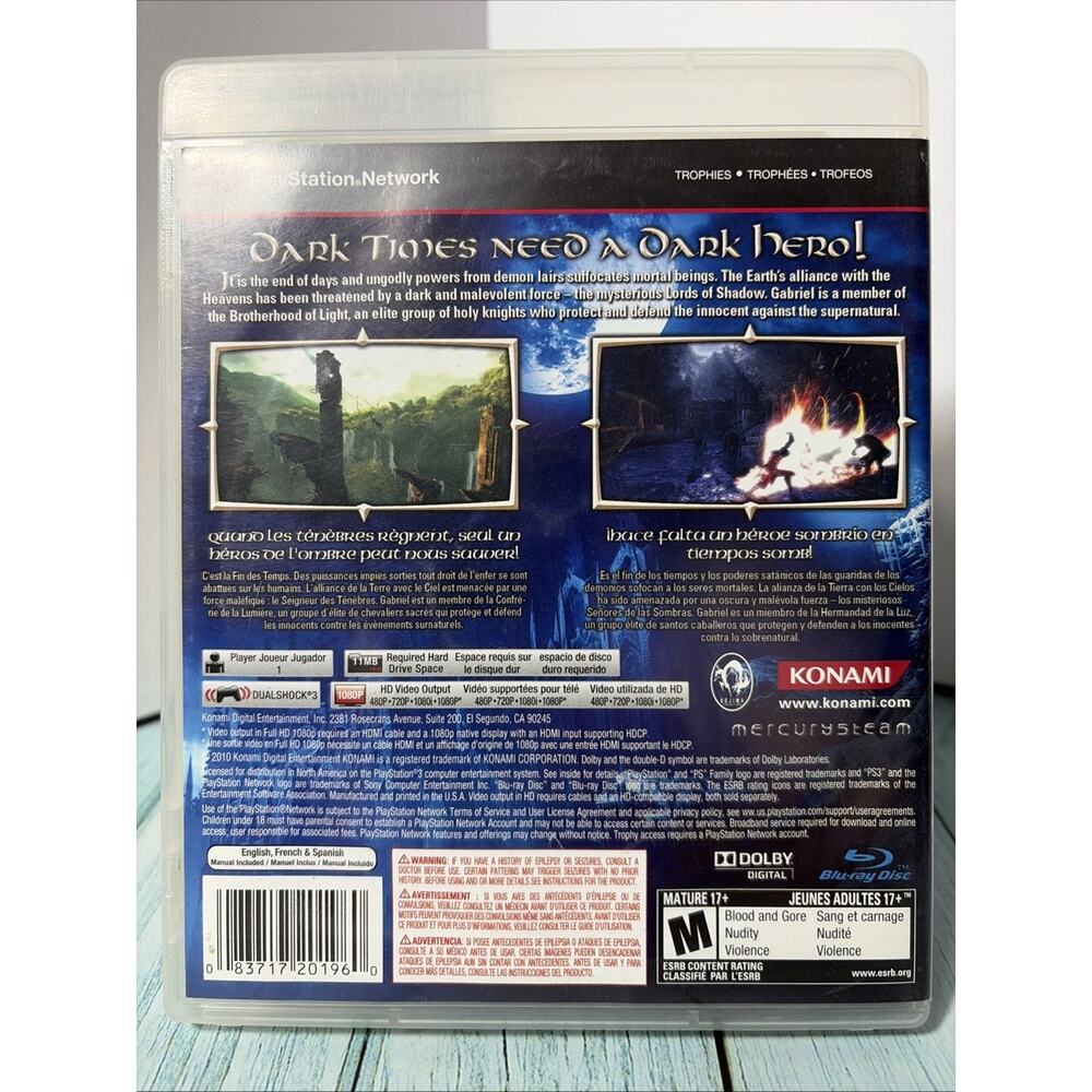 MINT DISC Castlevania Lords of Shadow PS3 Sony PlayStation 3 2010 CIB Complete - Picture 3 of 7